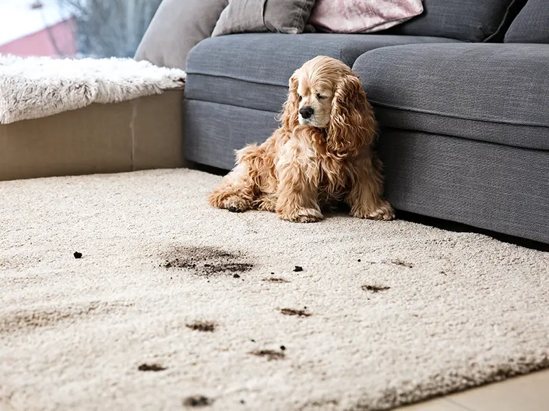 Pet damage carpet repair